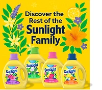 Détergent à lessive liquide concentré, Sunlight eclat tropicale, 1,94 l, 58 brassées, jusqu’à 60 jours de fraîcheur, combats les odeurs, compatible avec les laveuses HE