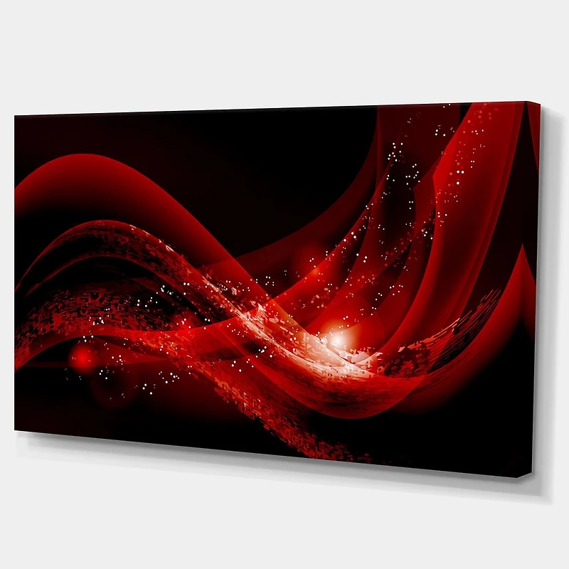 Designart Dark Red Vector Canvas Wall Art