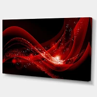 Designart Dark Red Vector Canvas Wall Art