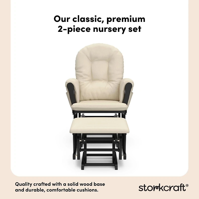 Storkcraft Hoop Glider and Ottoman