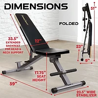 Banc de musculation Super Max 1000 de Fitness Reality à capacité de 800 lb et 12 positions