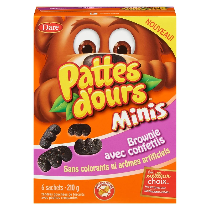 Bear Paws Minis Confetti Brownie Cookies