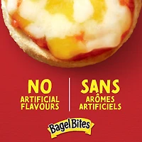 Pizzas Collations Surgelées Aux Trois Fromages Bagel Bites, Boîte De 9 Mini-Bagels 198g