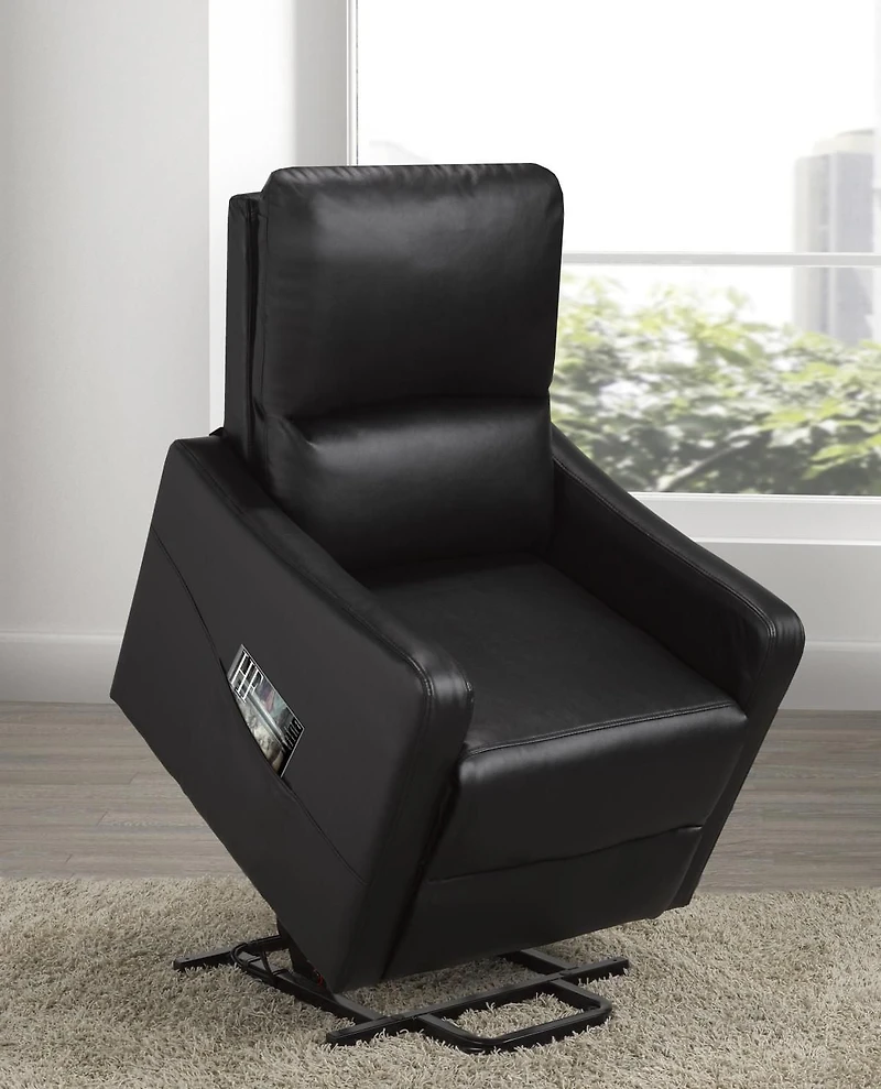 Reclinable chaise Ariel, Noir