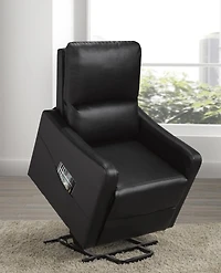 Reclinable chaise Ariel, Noir