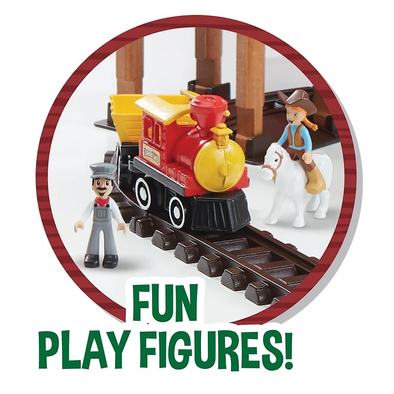 LINCOLN LOGS - 101PC SAWMILL TRAIN EXPRESS