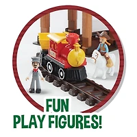 LINCOLN LOGS - 101PC SAWMILL TRAIN EXPRESS