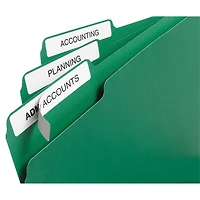 Avery® Étiquettes de classement avec Technologie TrueBlockMC pour imprimantes à laser ou jet d'encre, ⅔" x 3-7/16"