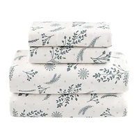 Ensemble de draps en flanelle des Fêtes