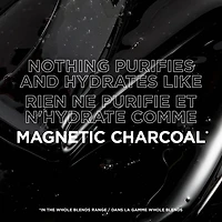 Garnier Whole Blends Magnetic Charcoal Purifying Shampoo for Greasy Scalp, Hydrates Dry Ends for Up to 48-Hours, with Charcoal - 346ml, Purifies greasy scalp
