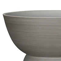Mainstays 18in Bowl Resin Planter, Birch Grey