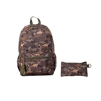 Ensemble sac à dos à pochette kangourou de Jetstream 2mcx, Camo dinosaures
