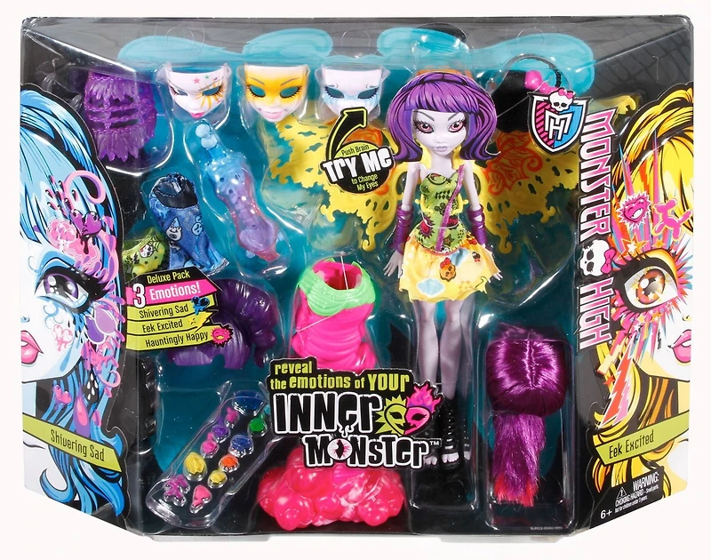Monster High Inner Monster Deluxe Pack - Shivering Sad, Eek Excited, Hauntingly Happy