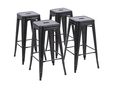 Mainstays 30 inch Metal Barstools Set of 4 - Multi Colors