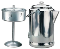 Percolateur à café géant en aluminium de 20 tasses de World Famous