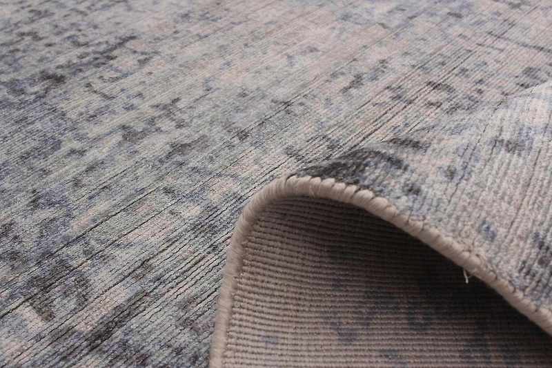 ECARPETGALLERY 5'0" x 7'6" Contemporary Galleria Hand-knotted Area Rug for Living Room, Dining Room and Bedroom in Blue