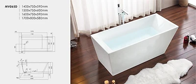 A&E Bath and Shower BOSTON Bathtub