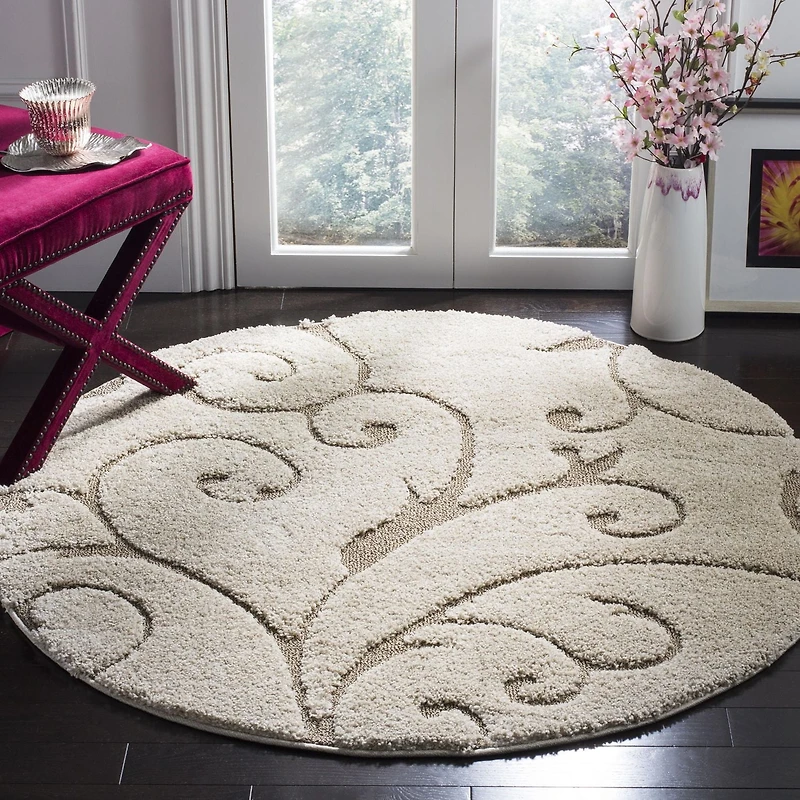 SAFAVIEH Florida Douglas Tapis Vignes Florales Shag
