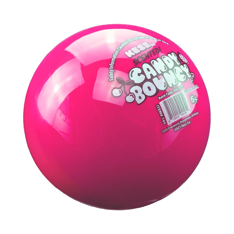 *Balle de jeu rebondissante parfumée aux fruits Candy de KessCo – 1 pièce – Les couleurs peuvent varier