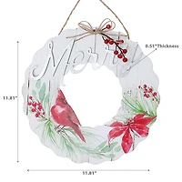 Couronne En Bois Cardinal Hanger Joyeux