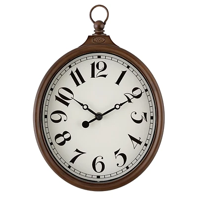 WOOD POCKETWATCH WALL CLOCK