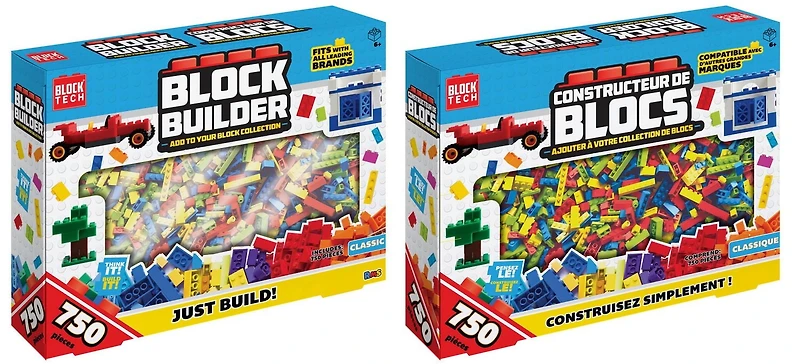 Bloc Tech Constructeur de blocs 750 pièces Kit de blocs