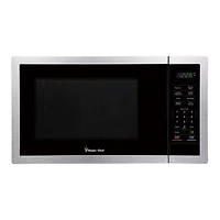 Magic Chef 0,9 pi Micro-ondes de comptoir 900-Watt touche numérique, inoxydable