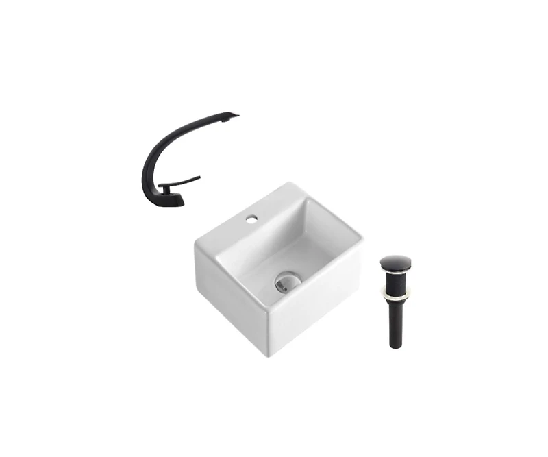DROP Bath and Kitchen DR091299 Bathroom Vessel Sink Set
