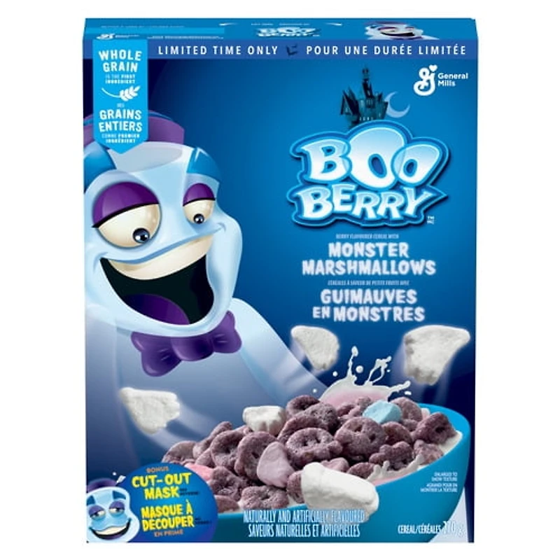 General Mills Boo Berry Flavoured Cereal with Monster Marshmallows, 270 Grams