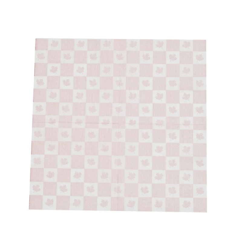 Way to Celebrate! Red Maple Leaves Paper Luncheon Napkins, 6.5in, 18ct