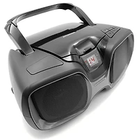 Boombox Bluetooth portable Proscan avec lecteur CD à chargement par le haut et radio AM/FM - Argent