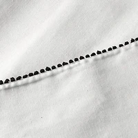 Thyme & Table Nappe rectangulaire 102", Pom Blanc