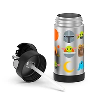 Thermos Funtainer Vacuum Insulated Straw Bottle, 12 Oz Mandalorian