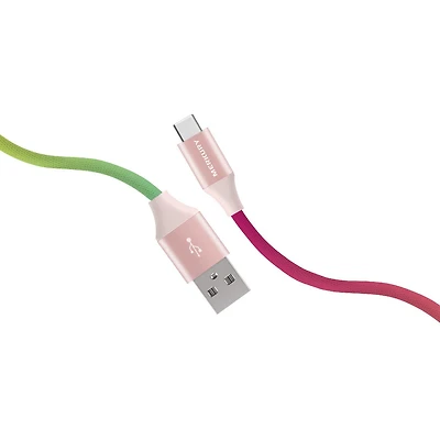 Câble en tissu Merkury Charge + Sync USB-A vers USB-C