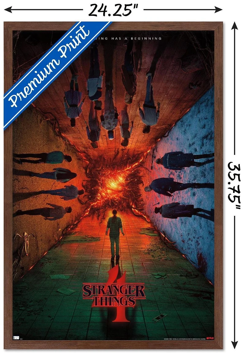 Netflix Stranger Things: Season 4 - Group Teaser One Sheet Wall Poster