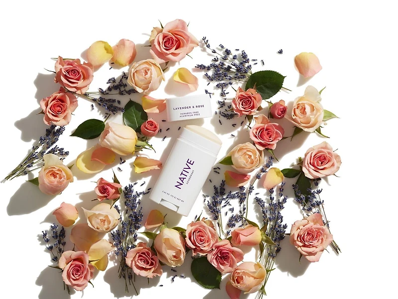 Native – Desodorisant sans aluminium, lavande et rose 75g