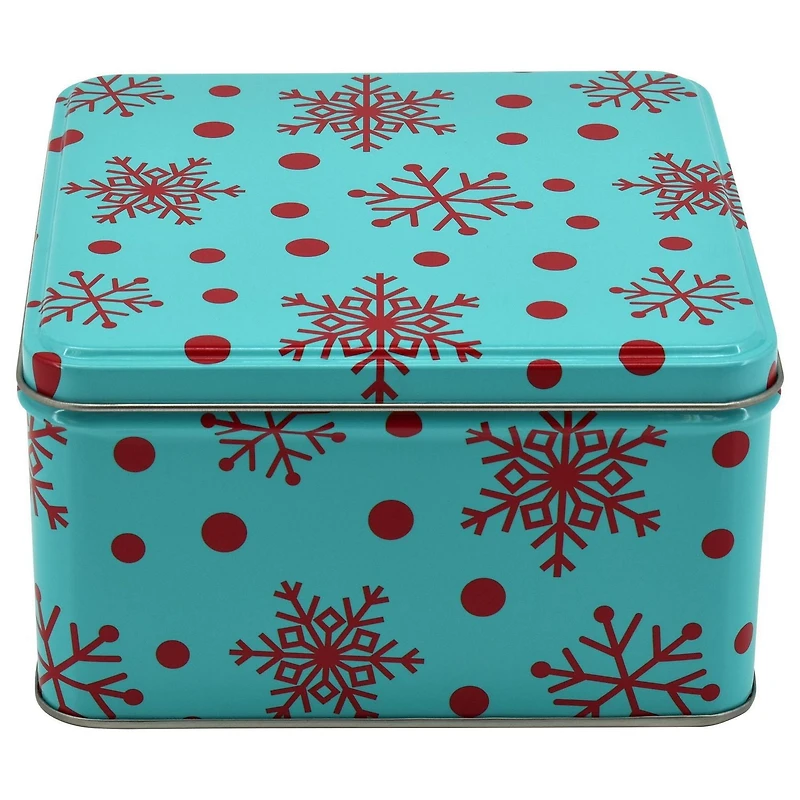 HOLIDAY TIME SQUARE TIN MEDIUM