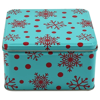 HOLIDAY TIME SQUARE TIN MEDIUM