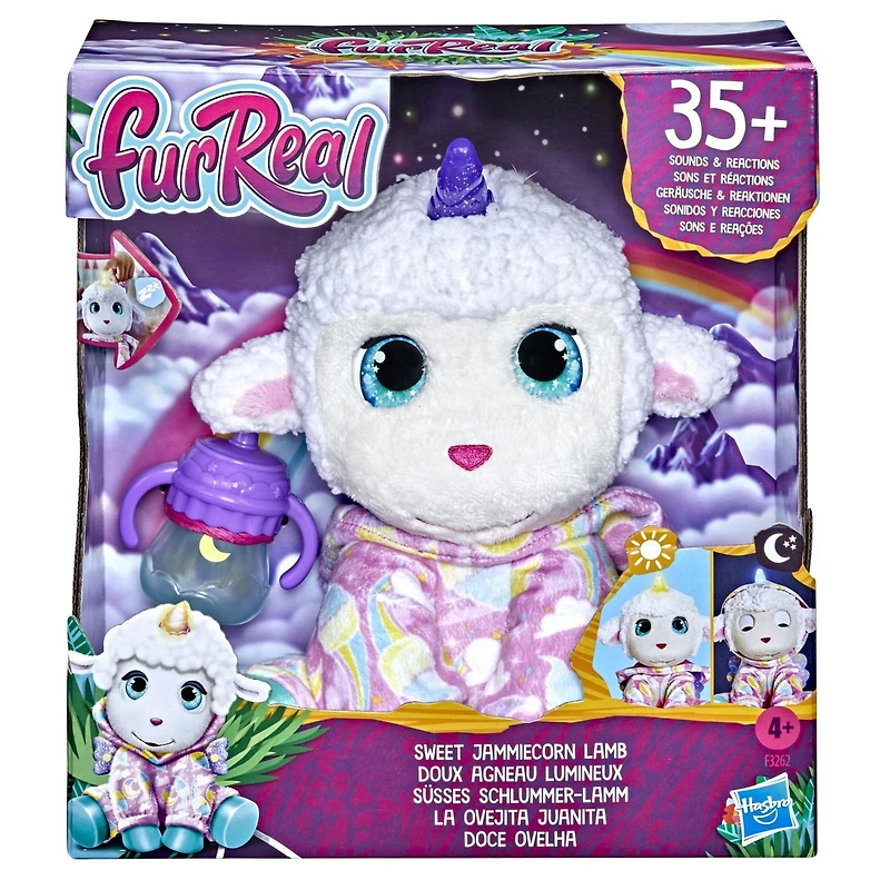 furReal Fuzzalots, chiot et singe interactifs changeant de couleur, jouets à nourrir, sons et lumières, dès 4 ans