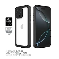 Coque étanche Body Glove Tidal pour iPhone 16 Pro Max - Noir/Transparent