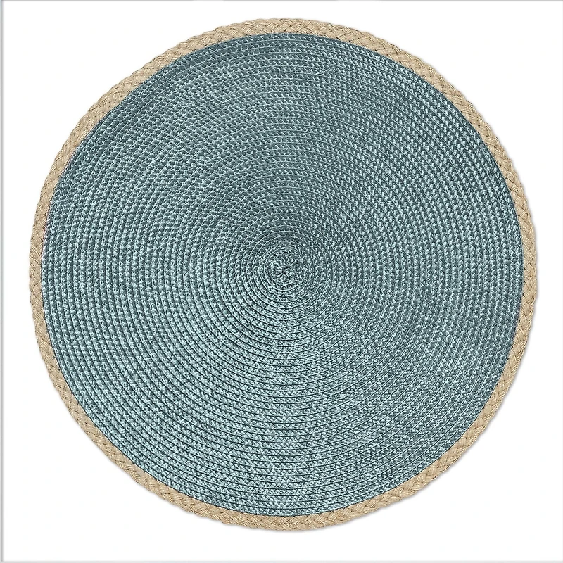 Hometrends Woven Placemat with Jute Edge Assorted Colour, 1pc