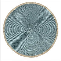 Hometrends Woven Placemat with Jute Edge Assorted Colour, 1pc