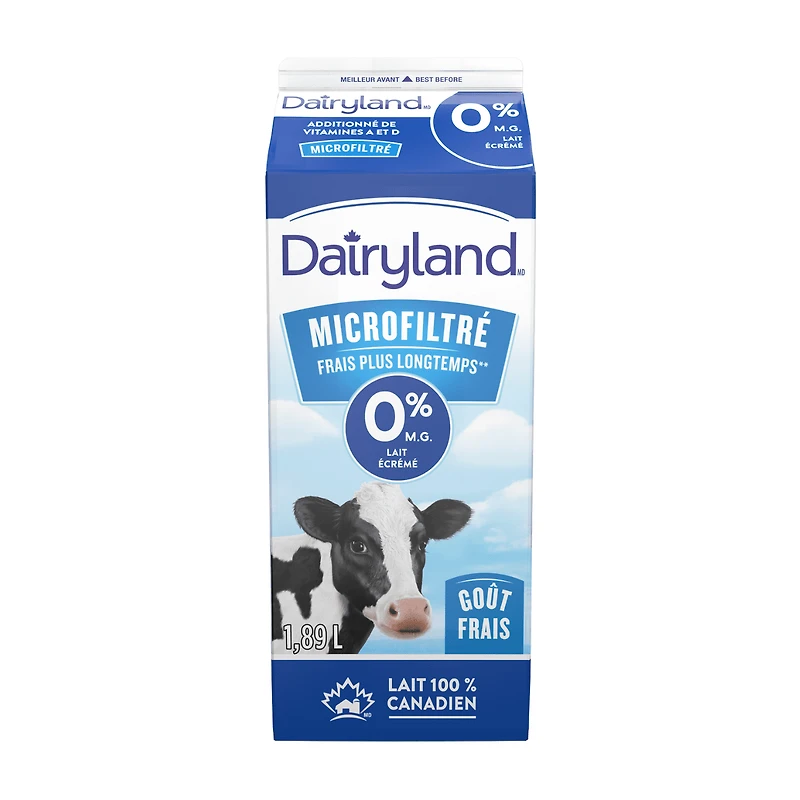 Dairyland Lait Écrémé Microfiltré