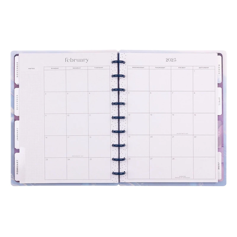 Planificateur Simply by Happy, Planificateur mensuel et hebdomadaire Un nouveau jour, un nouveau départ, format classique de 7 po x 9,25 po, juillet 2024 à juin 2025