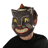 Vintage Black Cat Mask for Adults, Plastic, Unisex, Halloween Costume Accessory for Adults, by Way to Celebrate