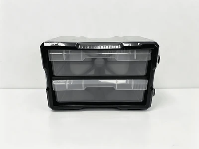 Homeworks Armoire de rangement en plastique à 12 bacs pour pièces, quincaillerie et bricolage