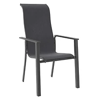 Chaise empilable pour patio Charleston Mainstays - Noir