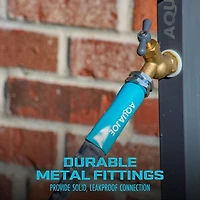 Aqua Joe AJFJH50-58-PRO Ultra Flexible Kink Free Fiberjacket Garden Hose, 50-Foot, Metal Fittings