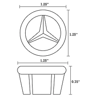 American Imaginations 16.5-in. W Round Bathroom Undermount Sink Set In White - Chrome Hardware AI-26675
