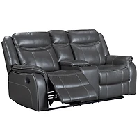 Causeuse motorisée Declan de 75 po avec console porte-gobelets